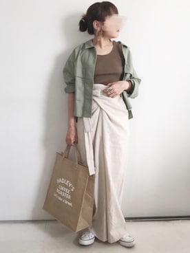 「NETSTAR（ネットスター）のアイテム」を使った、SACHIさん（レディース・150cm）の夏コーディネート