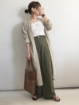 「Luz Llena（ラズレナ）のアイテム」を使った、SACHIさん（レディース・150cm）の夏コーディネート