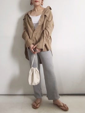 「MAISON DE REEFUR（メゾンドリーファー）のアイテム（ピアス（両耳用））」を使った、SACHIさん（レディース・150cm）の夏コーディネート