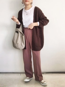 「DHOLIC（ディーホリック）のアイテム（リング）」を使った、SACHIさん（レディース・150cm）の秋コーディネート