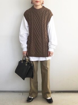 「DHOLIC（ディーホリック）のアイテム（リング）」を使った、SACHIさん（レディース・150cm）の秋コーディネート