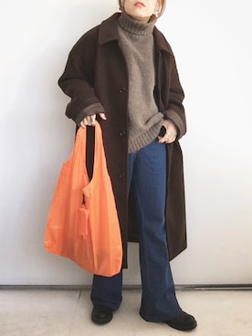 「c.u.l（シーユーエル）のアイテム（バッグ）」を使った、SACHIさん（レディース・150cm）の冬コーディネート