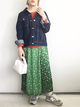 「おしゃれスタ（オシャレスタ）のアイテム（バッグ）」を使った、SACHIさん（レディース・150cm）の春コーディネート