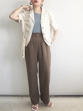 「DHOLIC STYLE（ディーホリックスタイル）のアイテム（ジャケット/アウター）」を使った、SACHIさん（レディース・150cm）の夏コーディネート