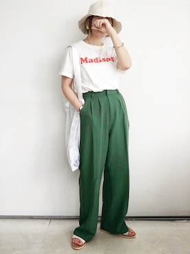 「RAY CASSIN（レイカズン）のアイテム（アクセサリー）」を使った、SACHIさん（レディース・150cm）の夏コーディネート
