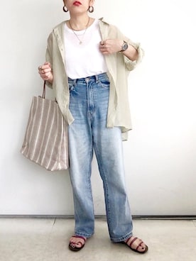 「VACANCY（ヴァカンシー）のアイテム（アクセサリー）」を使った、SACHIさん（レディース・150cm）の夏コーディネート