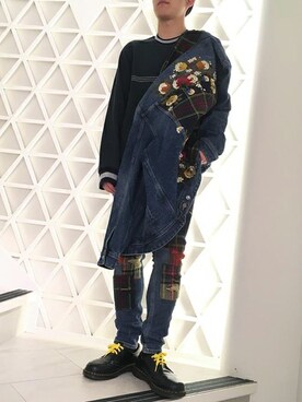 「Guess Jeans 」｜GUESS JAPANさん（メンズ・174cm）の秋コーディネート
