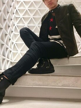 「Guess Jeans 」｜GUESS JAPANさん（メンズ・184cm）の秋コーディネート