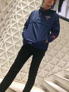 「Guess Jeans 」｜GUESS JAPANさん（メンズ・184cm）の秋コーディネート