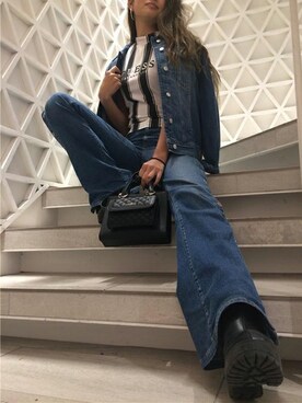 「Guess Jeans 」｜GUESS JAPANさん（レディース・165cm）の秋コーディネート