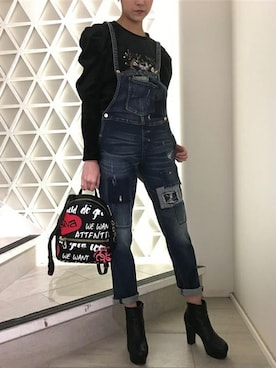 「Guess Jeans 」｜GUESS JAPANさん（レディース・165cm）の冬コーディネート