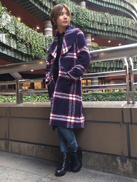 「Guess Jeans 」｜「アイテム（その他アウター）」を使った、GUESS JAPANさん（レディース・160cm）の冬コーディネート