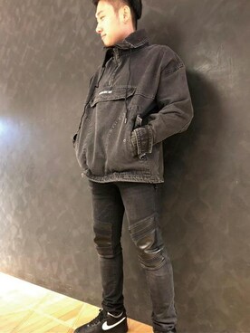 「Guess Jeans 」｜GUESS JAPANさん（メンズ・170cm）の冬コーディネート