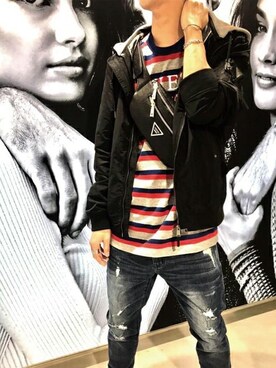GUESS JAPANさん（メンズ・170cm）の冬コーディネート
