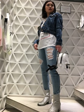 GUESS JAPANさん（レディース・161cm）の春コーディネート