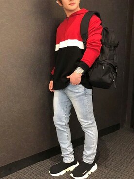 GUESS JAPANさん（メンズ・165cm）の春コーディネート