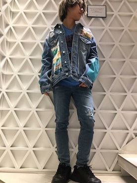 GUESS JAPANさん（メンズ・170cm）の春コーディネート