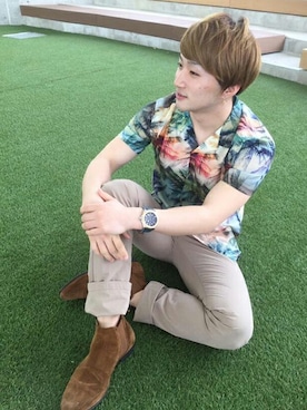 GUESS JAPANさん（メンズ・163cm）の夏コーディネート