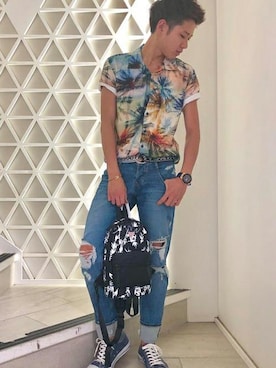 GUESS JAPANさん(メンズ・175cm)の夏コーディネート