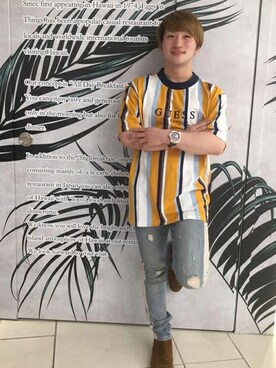 GUESS JAPANさん(メンズ・163cm)の夏コーディネート