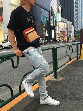 GUESS JAPANさん（メンズ・179cm）の夏コーディネート