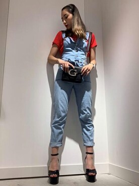 「Guess Jeans 」｜GUESS JAPANさん（レディース・161cm）の夏コーディネート