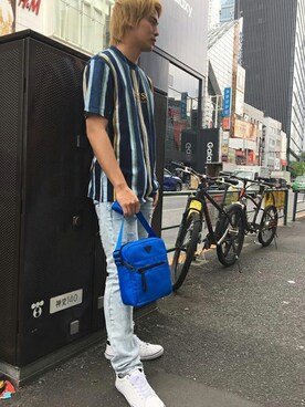 「Guess Jeans 」｜GUESS JAPANさん（メンズ・179cm）の夏コーディネート