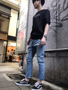 GUESS JAPANさん（メンズ・171cm）の夏コーディネート