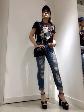 GUESS JAPANさん（レディース・161cm）の夏コーディネート