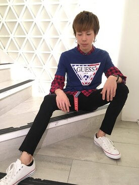 GUESS JAPANさん(メンズ・175cm)の夏コーディネート