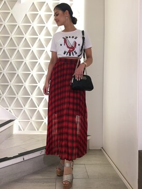 GUESS JAPANさん（レディース・165cm）の夏コーディネート