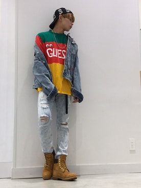 GUESS JAPANさん(メンズ・176cm)の夏コーディネート