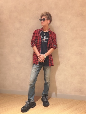 GUESS JAPANさん(メンズ・175cm)の秋コーディネート