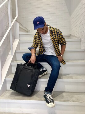 GUESS JAPANさん（メンズ・167cm）の秋コーディネート