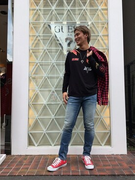 GUESS JAPANさん（メンズ・179cm）の秋コーディネート