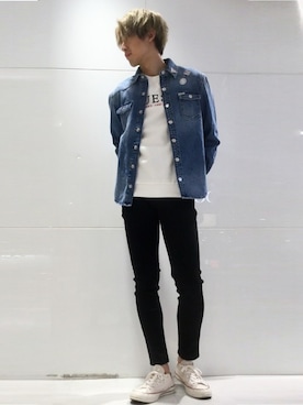 GUESS JAPANさん（メンズ・178cm）の冬コーディネート