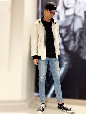 GUESS JAPANさん（メンズ・182cm）の冬コーディネート