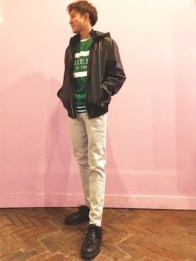 GUESS JAPANさん（レディース・174cm）の冬コーディネート