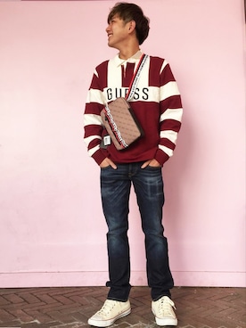 GUESS JAPANさん(メンズ・174cm)の春コーディネート