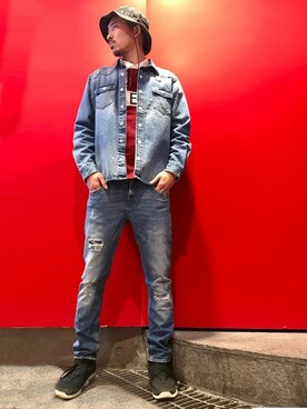 GUESS JAPANさん（メンズ・183cm）の春コーディネート