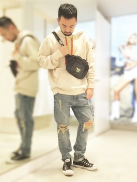 「guess錦糸町」｜GUESS JAPANさん（メンズ・167cm）の春コーディネート