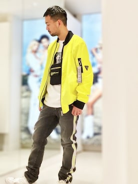 「guess錦糸町」｜GUESS JAPANさん（メンズ・167cm）の春コーディネート
