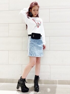 GUESS JAPANさん（レディース・156cm）の春コーディネート