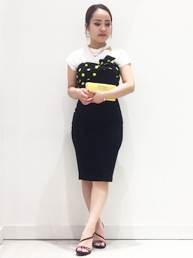「パーティースタイル」｜「アイテム（財布/小物）」を使った、GUESS JAPANさん（レディース・151cm）の春コーディネート