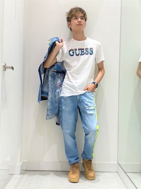 「Guess Jeans 」｜GUESS JAPANさん（メンズ・168cm）の秋コーディネート