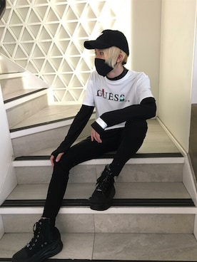 GUESS JAPANさん（メンズ・173cm）の秋コーディネート