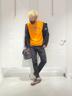 「Guess Jeans 」｜GUESS JAPANさん（メンズ・175cm）の冬コーディネート