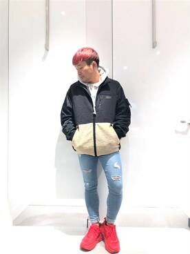 「Guess Jeans 」｜「アイテム（その他アウター）」を使った、GUESS JAPANさん（メンズ・163cm）の冬コーディネート