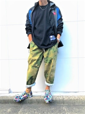 「Guess Jeans 」｜「アイテム（その他アウター）」を使った、GUESS JAPANさん（メンズ・170cm）の冬コーディネート