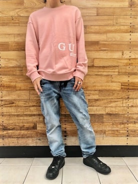 GUESS JAPANさん（メンズ・174cm）の冬コーディネート